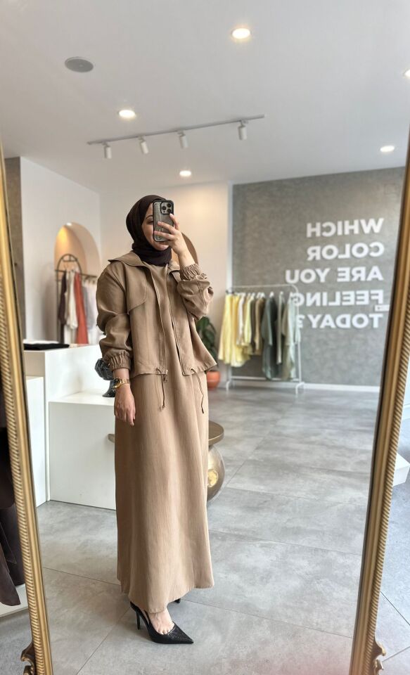 Lisa jile/Ceket Elbise Bej