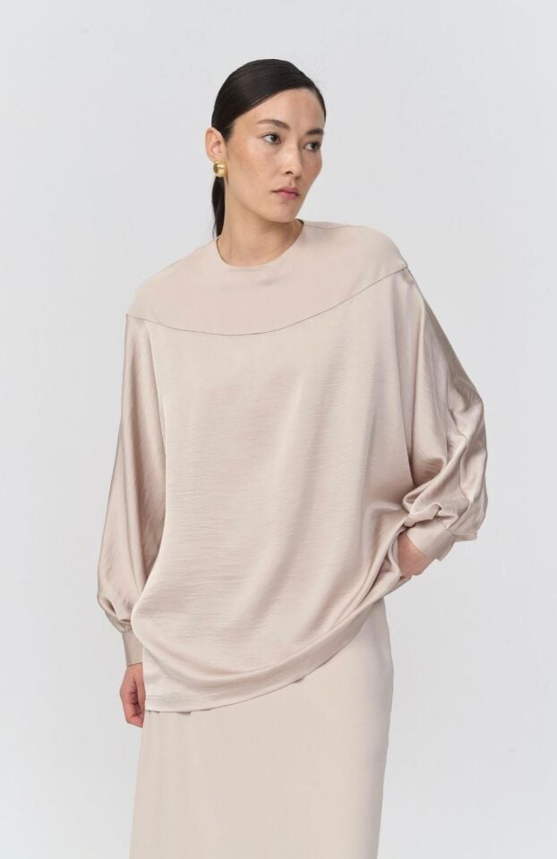 Qooq Sand Bluz Bej - 42