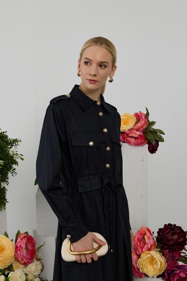 DAPHNE ELBİSE Lacivert - 2