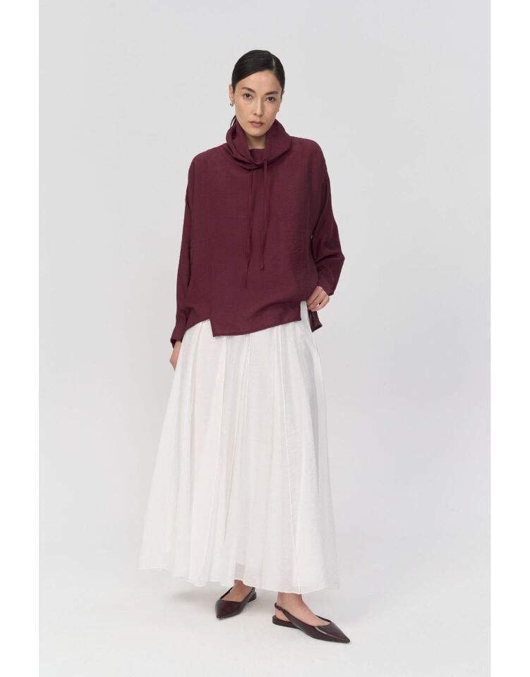 QOOQ Berry Bluz 2 - Bordo