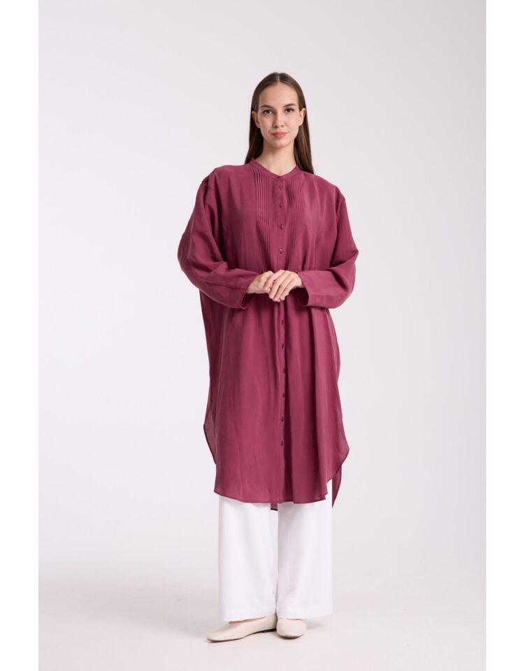 QOOQ Ruvo Gömlek Mürdüm