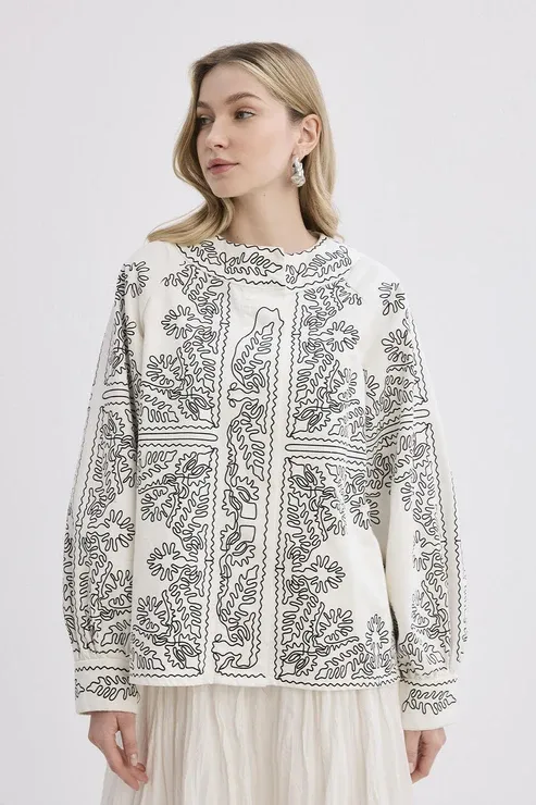 Valdi Etnik Ceket Siyah