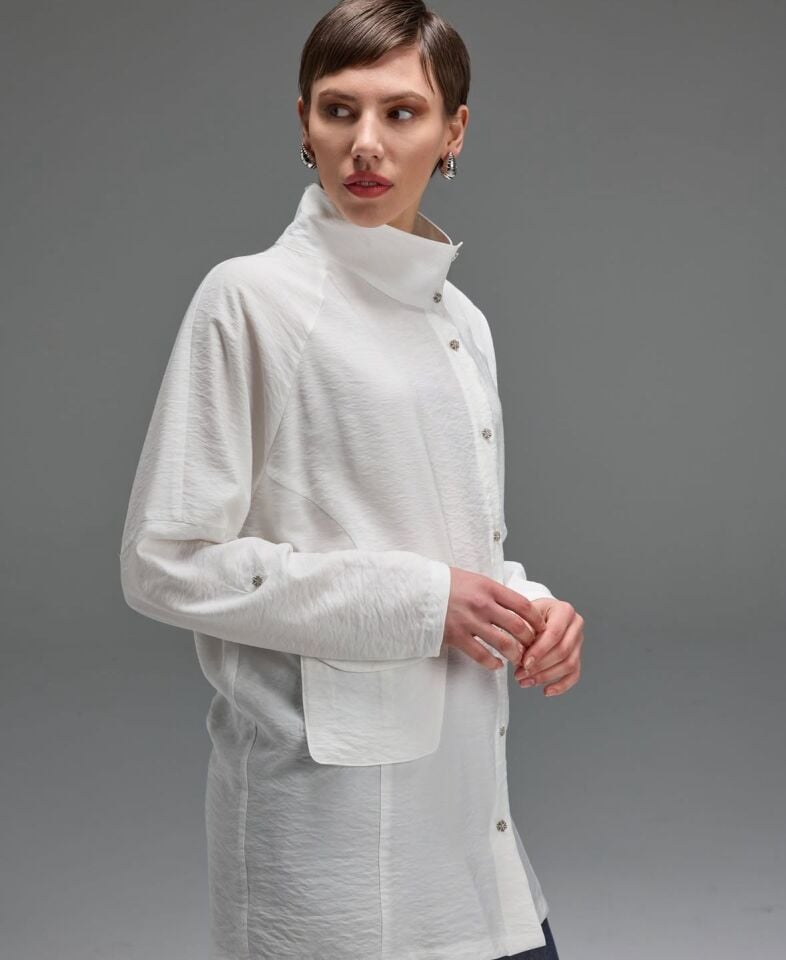 Lisa Ceket Gömlek Beyaz